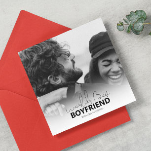 Cartes Pour Fêtes Annuelles Saint Valentin Meilleur Petit Ami du Monde