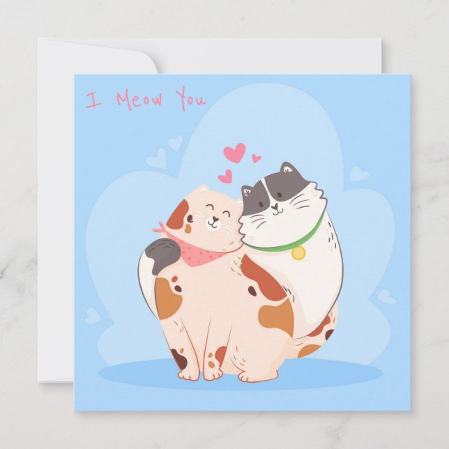 Cartes Pour Fêtes Annuelles Saint-Valentin mignon (Devant)