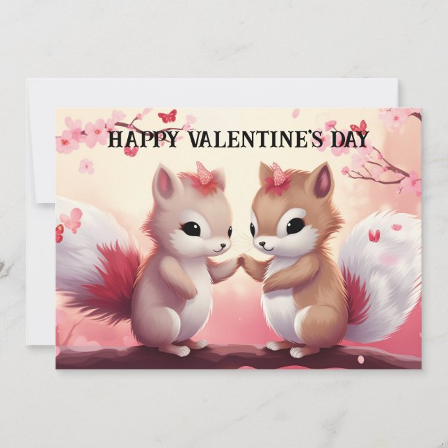 Cartes Pour Fêtes Annuelles Saint-Valentin mignon et drôle pour les enfants #4 (Devant)