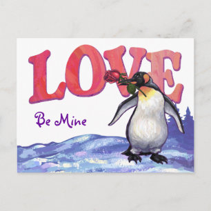 Cartes Pour Fêtes Annuelles Saint-Valentin Penguin