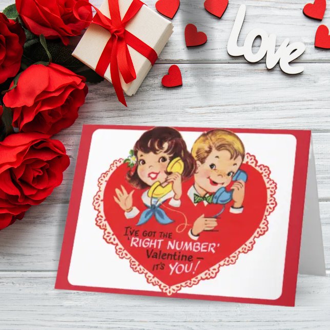 Cartes Pour Fêtes Annuelles Saint-Valentin personnalisé garçon fille mignon de (Créateur téléchargé)
