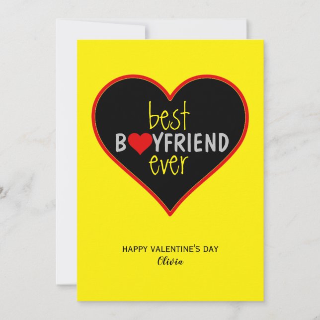 Cartes Pour Fêtes Annuelles Saint-Valentin petit ami (Devant)