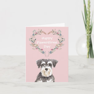 Cartes Pour Fêtes Annuelles Saint-Valentin pour Chien Schnauzer Nain