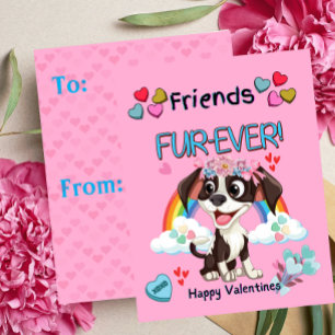 Cartes Pour Fêtes Annuelles Saint-Valentin pour la classe de chiots mignons po