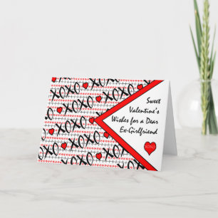 Cartes Pour Fêtes Annuelles Saint Valentin pour l'ex-amie, XOXO Design