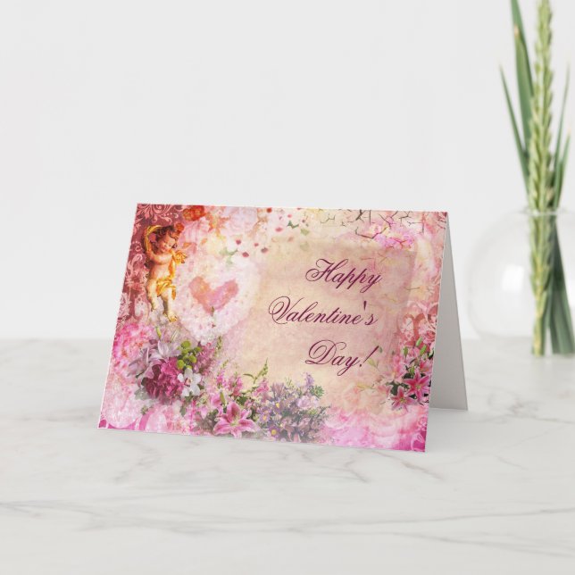 Cartes Pour Fêtes Annuelles Saint-Valentin romantique (Devant)