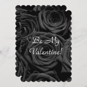 Cartes Pour Fêtes Annuelles Saint-Valentin rose noir