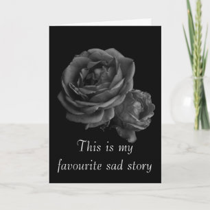 Cartes Pour Fêtes Annuelles Saint Valentin Roses gothiques