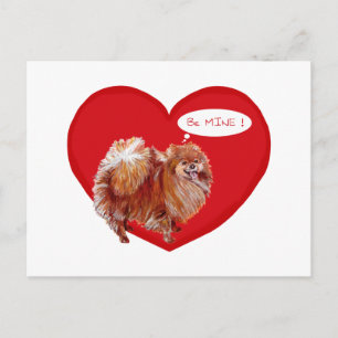 Cartes Pour Fêtes Annuelles Saint-Valentin spitz nain