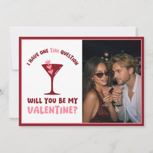 Cartes Pour Fêtes Annuelles Saint-Valentin sur le thème Martini - Moderne Chic