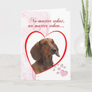 Cartes Pour Fêtes Annuelles Saint-Valentin teckel