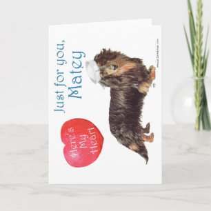 Cartes Pour Fêtes Annuelles Saint-Valentin teckel
