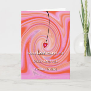Cartes Pour Fêtes Annuelles Saint Valentin Tourbillonnant Dizzy Love