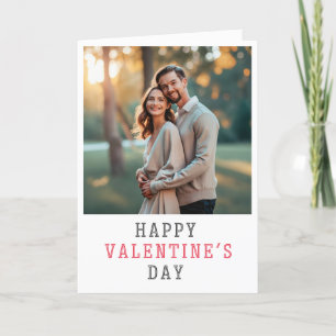 Cartes Pour Fêtes Annuelles Saint Valentin Typographie simple Photo