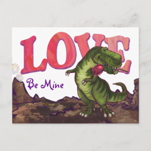 Cartes Pour Fêtes Annuelles Saint Valentin Tyrannosaurus