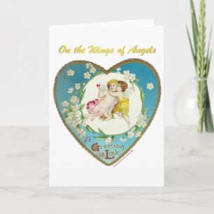 Cartes Pour Fêtes Annuelles Saint-Valentin victorien sur les anges des cadeaux