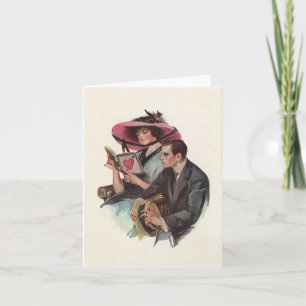 Cartes Pour Fêtes Annuelles Saint-Valentin victorien vintage Amour et Romance