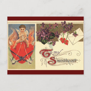 Cartes Pour Fêtes Annuelles Saint-Valentin victorien vintage pour mon amour