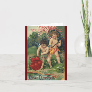 Cartes Pour Fêtes Annuelles Saint Valentin victorienne vintage, Offre d'amour