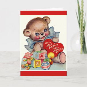 Cartes Pour Fêtes Annuelles Saint-Valentin vintage 1ère Saint Valentin pour