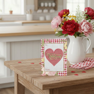 Cartes Pour Fêtes Annuelles Saint-Valentin vintage : l'amour dans chaque fil