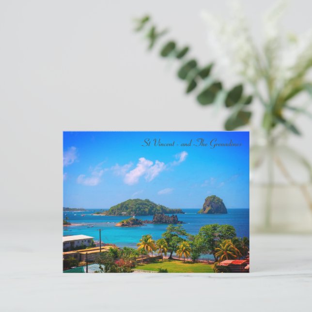 Cartes Pour Fêtes Annuelles Saint-Vincent-et-les Grenadines Caraïbes (Debout devant)