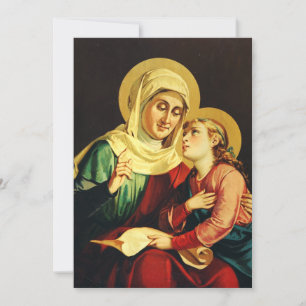 Cartes Pour Fêtes Annuelles Sainte Anne et Vierge Marie