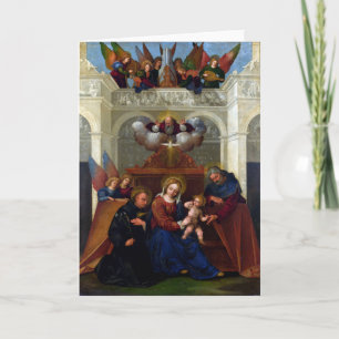 Cartes Pour Fêtes Annuelles Sainte Famille avec Saint Nicolas de Tolentino