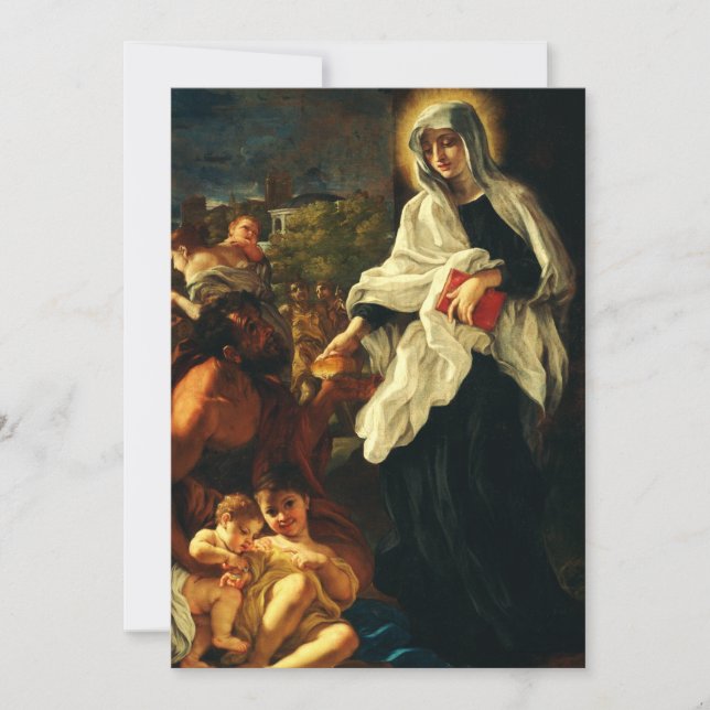 Cartes Pour Fêtes Annuelles Sainte Françoise de Rome (Devant)