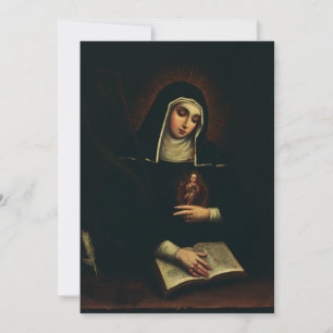 Cartes Pour Fêtes Annuelles Sainte Gertrude la Grande Bénédictine allemande