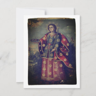 Cartes Pour Fêtes Annuelles Sainte Lucie dans le style de l'école de Cusco