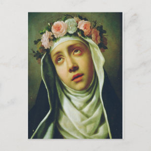 Cartes Pour Fêtes Annuelles Sainte Rose de Lima L'Ange du Pérou Beaux-Arts 