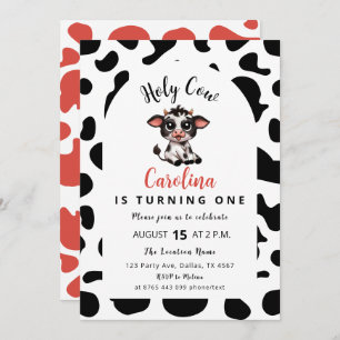 Cartes Pour Fêtes Annuelles Sainte vache Tourne une