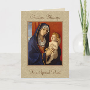 Cartes Pour Fêtes Annuelles Sainte Vierge Marie Christ Enfant