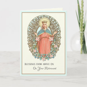 Cartes Pour Fêtes Annuelles Sainte Vierge Marie Eucalyptus Retraite de la fleu