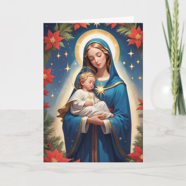 Cartes Pour Fêtes Annuelles Sainte Vierge Marie Traditionnelle Catholique (Devant)