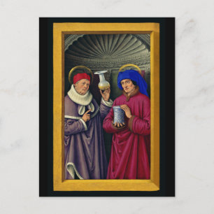 Cartes Pour Fêtes Annuelles Saints Cosmas et Damian par Jean Bourdichon