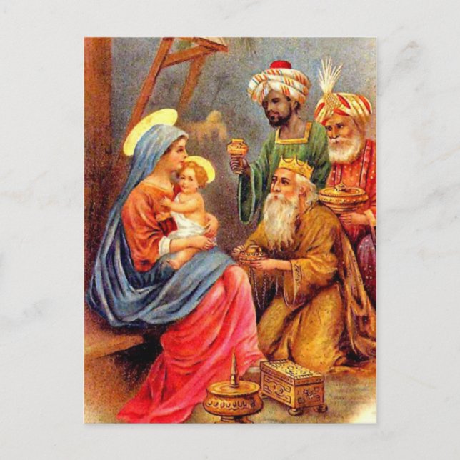 Cartes Pour Fêtes Annuelles Saints de Noël (Devant)