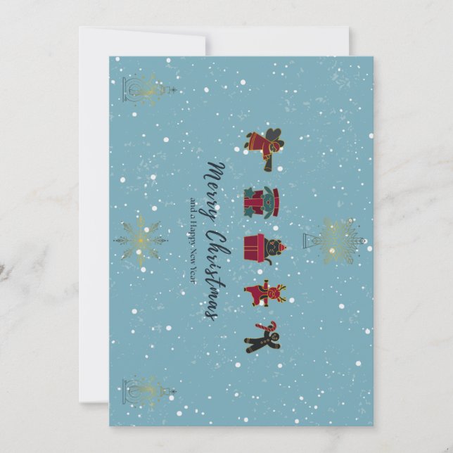 Cartes Pour Fêtes Annuelles Saison de Noël royale (Devant)
