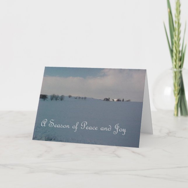 Cartes Pour Fêtes Annuelles Saison de paix et de joie (Devant)