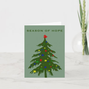 Cartes Pour Fêtes Annuelles Saison d'espoir - autisme