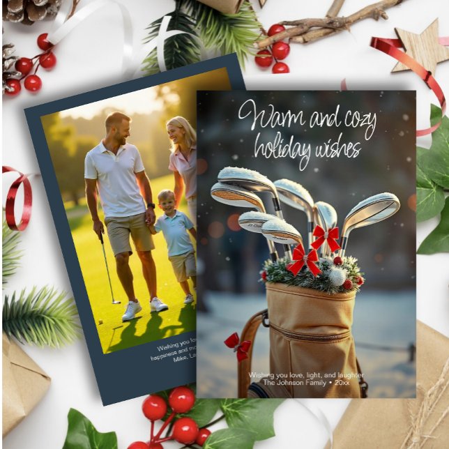 Cartes Pour Fêtes Annuelles Saison hivernale du golf de neige Wishe ・ Photo de (Créateur téléchargé)