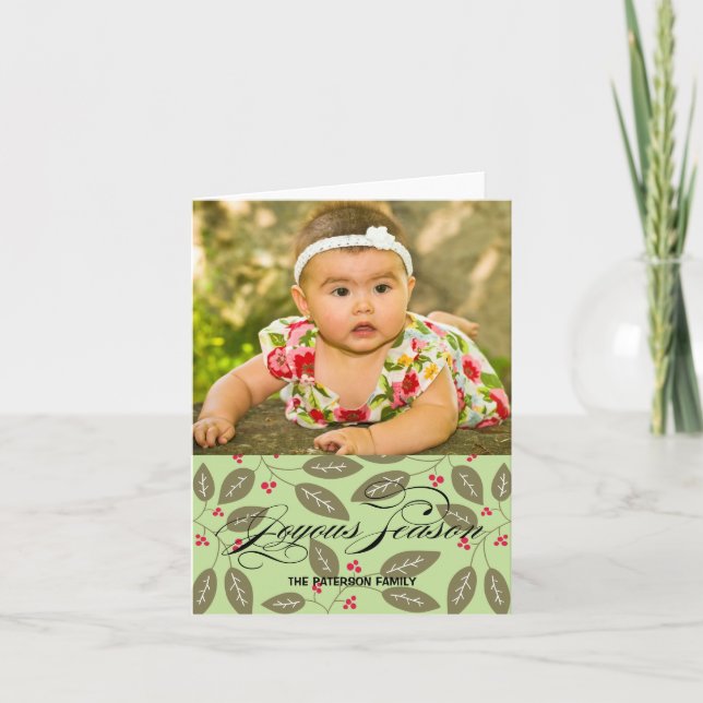 Cartes Pour Fêtes Annuelles Saison joyeuse (Devant)