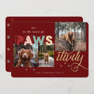 Cartes Pour Fêtes Annuelles Saison Pour Pawsitivity Fun Pet 3 Photo Collage
