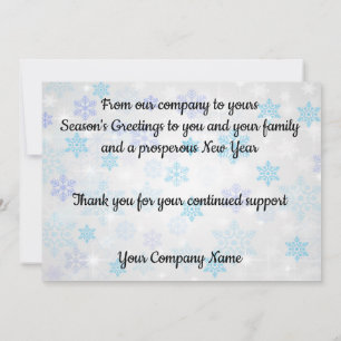 Cartes Pour Fêtes Annuelles Saison Salutations non religieux Noël affaires