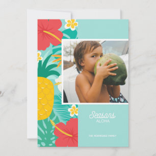 Cartes Pour Fêtes Annuelles Saisons Aloha Hawaiian Photo de Noël