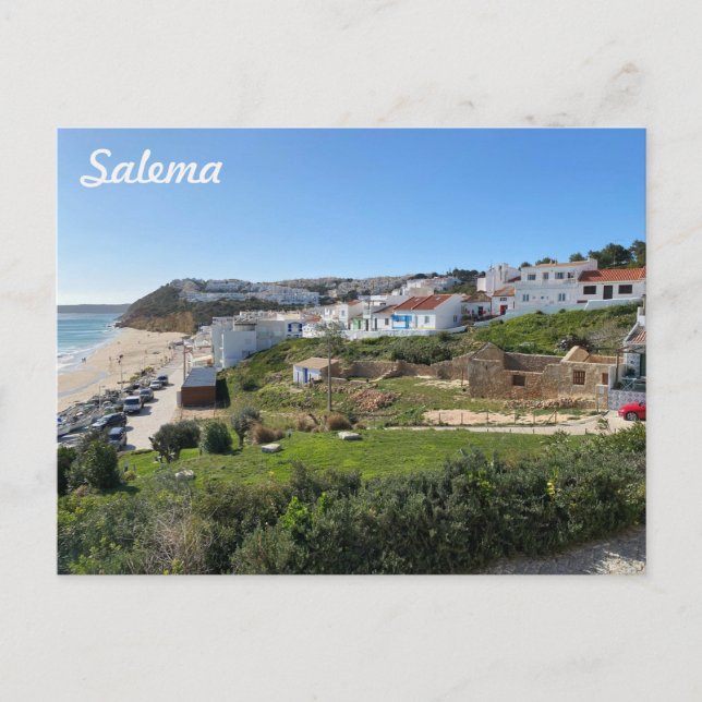 Cartes Pour Fêtes Annuelles Salema en Algarve, Portugal (Devant)