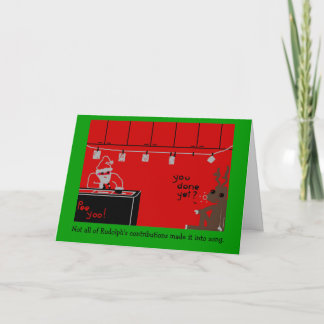 Cartes Pour Fêtes Annuelles Salle obscure de Rudolph