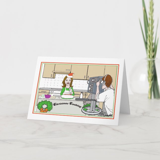 Cartes Pour Fêtes Annuelles Salon de Cuisines de vacances (Devant)