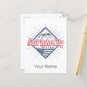 Cartes Pour Fêtes Annuelles Salt Lake City Utah United States Mountains USA
